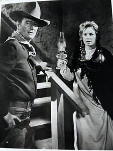 8 X 10 on Set Photo of John Wayne and Vera Miles Man Who Shot Liberty Valance