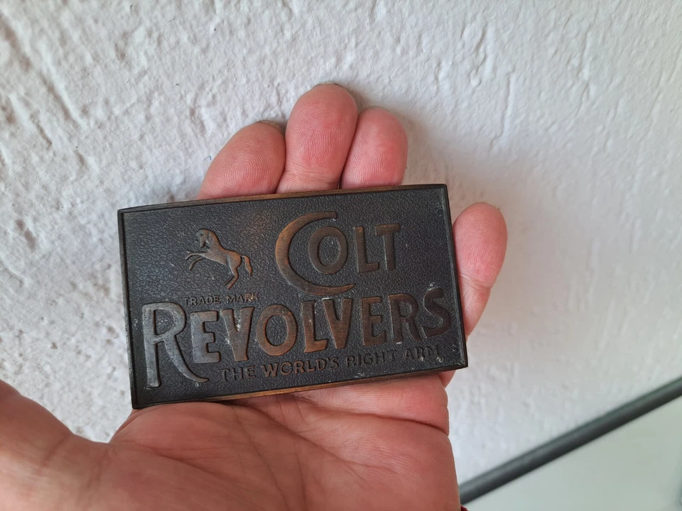 alte Gürtelschnalle , Colt Revolvers - Bild 4 von 4