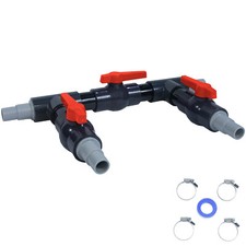 Miganeo Bypass Adapter für Pool Solarweiche Ventil Poolheizung Solarkollektor