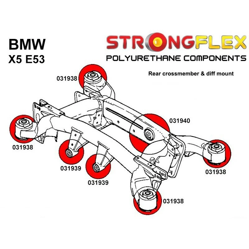 BMW 5 E60 Sedan/E61 Touring silent bloc de différentiel arrière 33176770456 - Photo 3/4