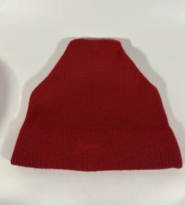 Bogner Hat Beanie Red Adult One Size Wool Blend VTG Embroidered Ski Snow Cap