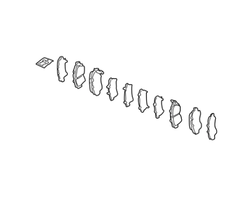 Juego de pastillas de freno de disco delanteras HONDA ACURA GENUINO OEM NSX 45022-SL0-J03  Foto 3 de 3