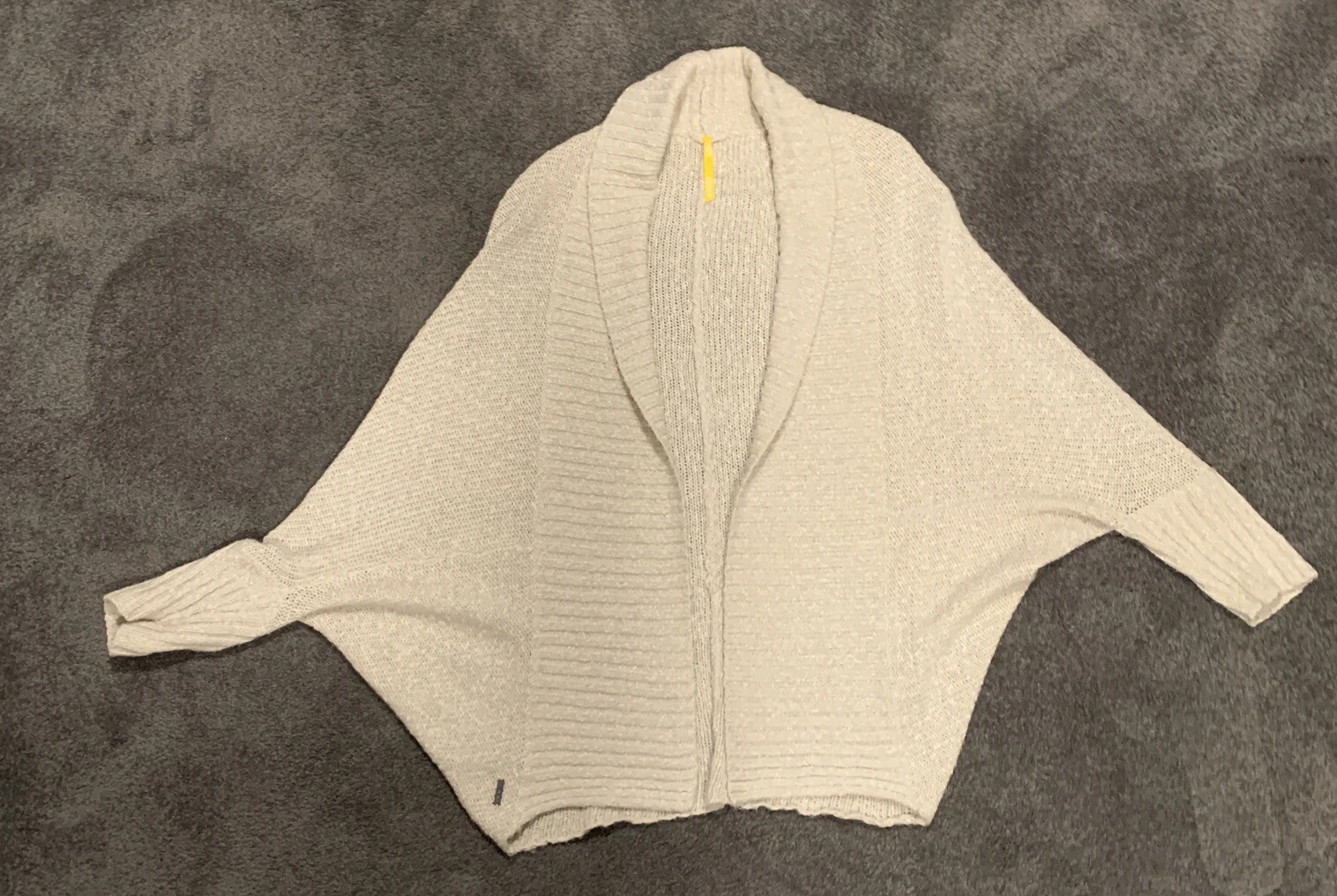lole open front cotton mohair blend sweater