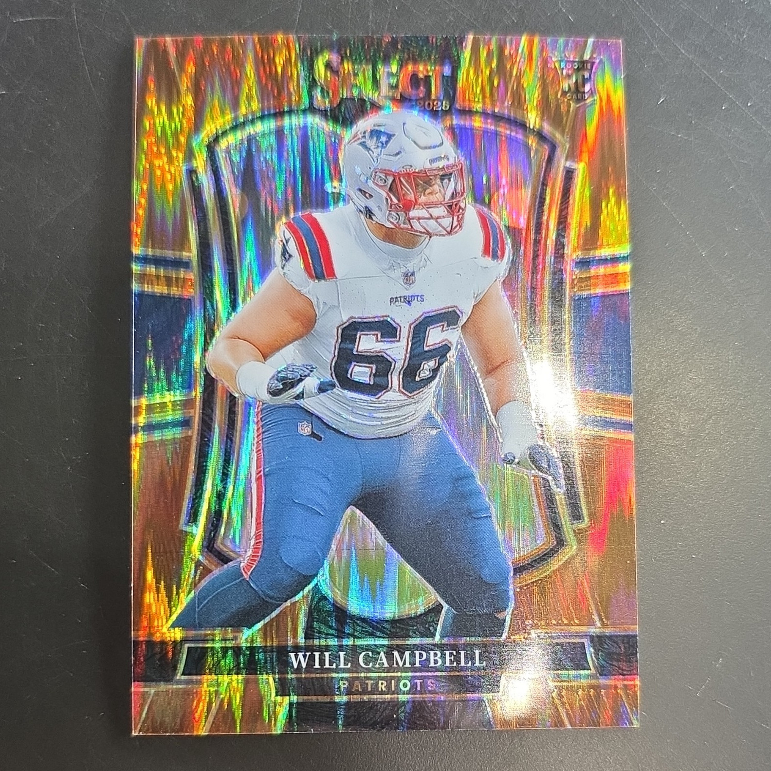 Panini 2025 Select Will Campbell New England Patriots RC Prizm Premier #179