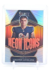 COLSTON LOVELAND 2025 SELECT NEON ICONS SILVER PRIZM ROOKIE RC #3 BEARS Q0154
