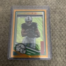 2025 panini Score Parallel Alexander Mattison #112 Lava #d/799