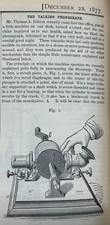 1877 Original Demonstration Talking Phonograph Thomas Edison Scientific American