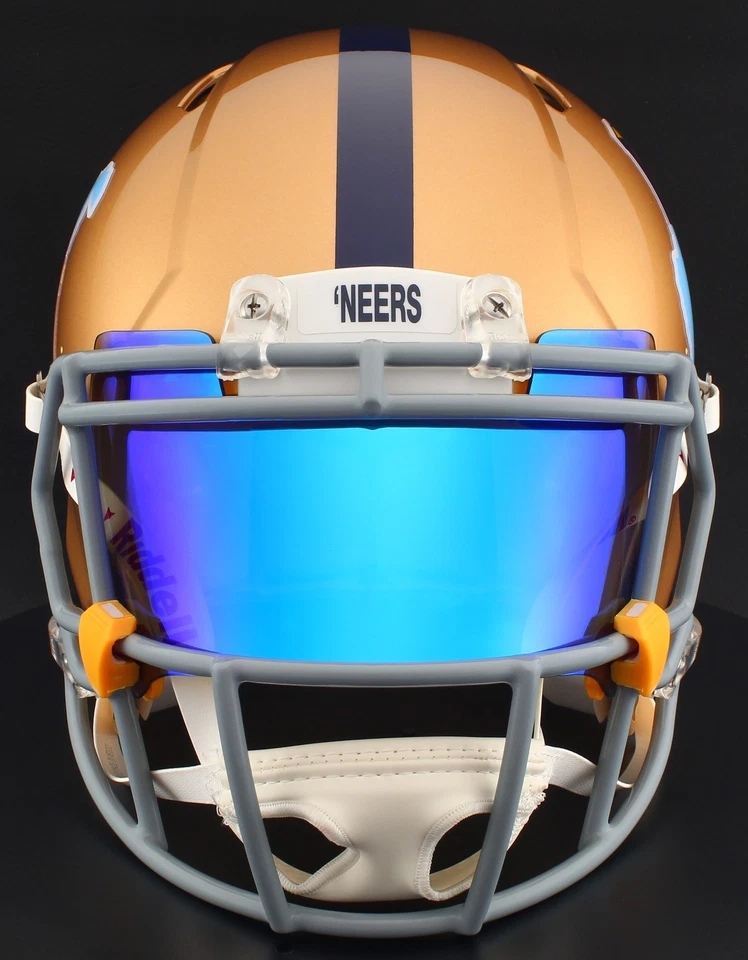 WEST VIRGINIA MOUNTAINEERS WVU Riddell Speed Full Size REPLICA Football Helmet - Image 3 of 4