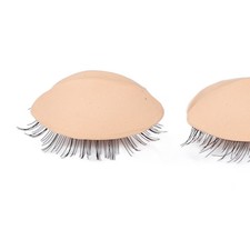 3 Pairs Mannequin Head Eyelids With Eyelashes For Eyelash Extension Grafting