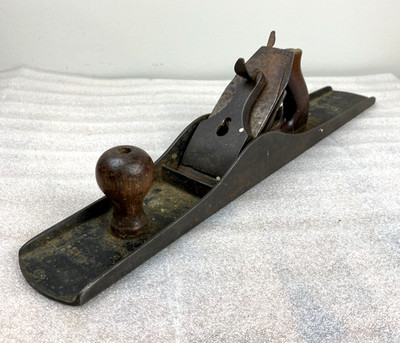 Vtg Stanley Bailey No 7 Jointer Plane 22'' Smooth Bottom Rosewood Tote Knob USA