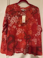 NEW JOHNNY WAS RAGLAN PJ SET ROUND NECK LONG SLEEVE FLORAL SET SIZE M