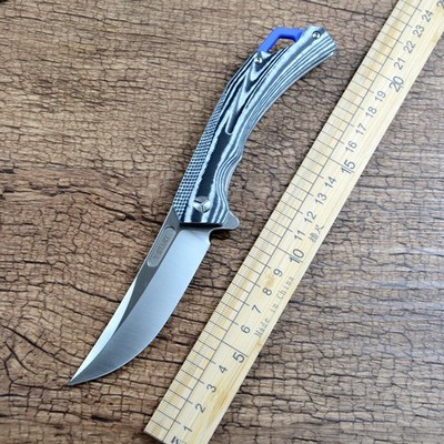 Y-START Folding Knives D2 Plain Blade G10 Handle Flipper Fast Open LK5027