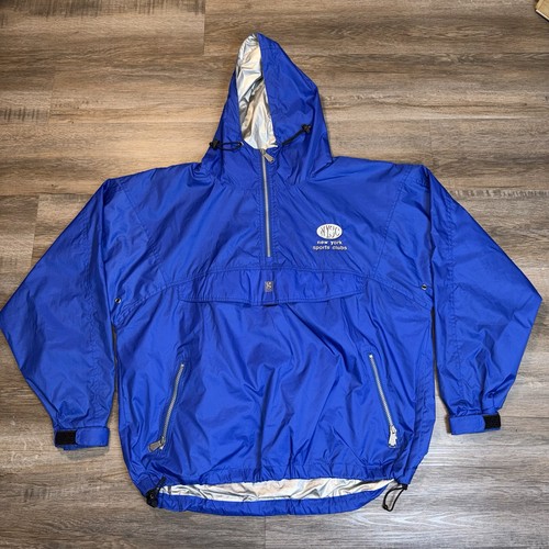VTG Gear For Sports Jacket Mens Medium Nylon Pullover New York Sports Club Logo
