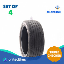 Set Of 4 Used 22545r17 Kumho Majesty Solus Ku50 91w - 5-6.532 16yfk Set Of 4 Used 22545r17 Kumho Majesty Solus Ku50 91w - 5-6.532 16yfk