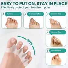 Bunion Correction Hammer Toe Separator Gel Silicone Spacers Toe Straighteners UK