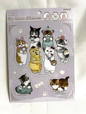 Sanrio Mofusand Big Clear Sticker Sheet - Hello Kitty Pompompurin Cinnamoroll