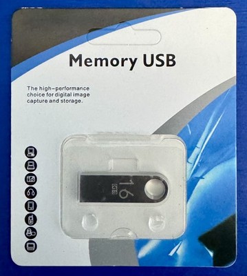 16GB Flash Drive USB Memory Stick Thumb Drive USB 2.0 Swivel Light Weight D-1
