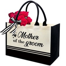 Personalized Initial Canvas Tote Bags, Monogrammed Tote Bag Gifts for Women T...