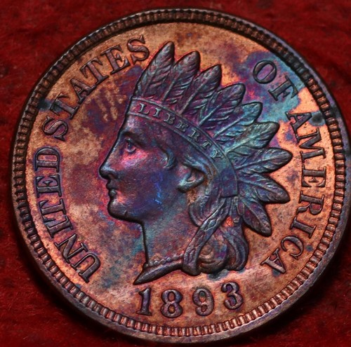 Uncirculated Great Color 1893 Philadelphia Mint Indian Head Cent