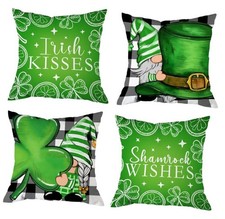St Patricks Day Pillow Covers 18x18, 18" x 18" Pack of 4 St Patricks-1