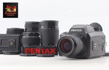 3 lens  MINT  Pentax 645N Medium Format Camera Body 120 Film Back From JAPAN