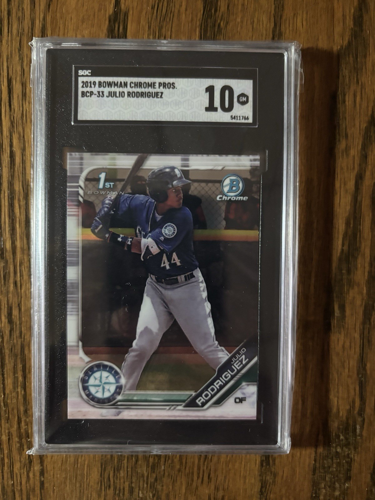 2019 Bowman Julio Rodriguez 1st Bowman Chrome  BCP-33 Seattle Mariners SGC 10