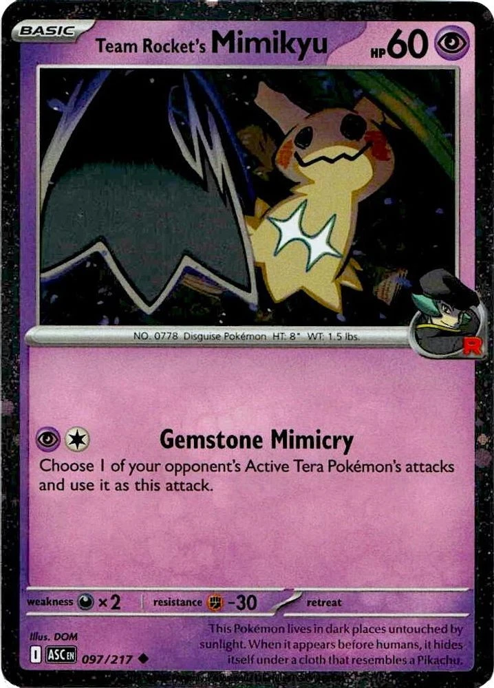 Team Rocket's Mimikyu Pokémon TCG Cards for sale | eBay