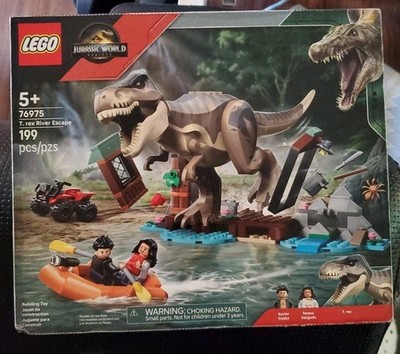 Lego Jurassic World Rebirth Set 76975 Rex River Escape 199 Pcs