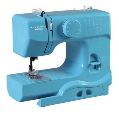Janome 525B Turbo Teal  Sewing Machine W/Power Supply, Foot Pedal, Extras