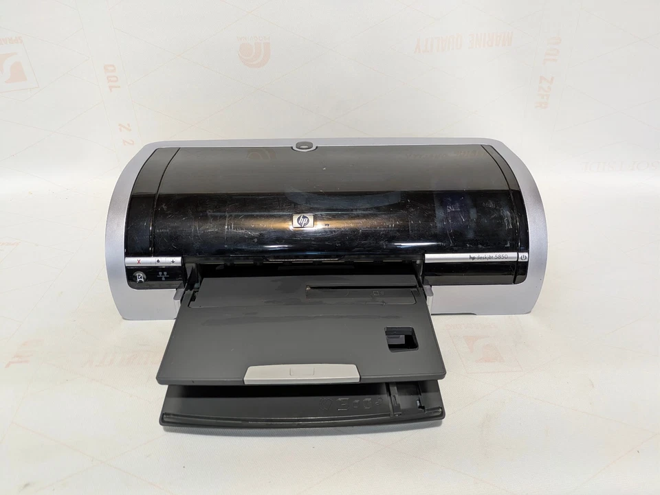 HP DeskJet 5850 Color Inkjet Printer Wireless Ethernet 4800dpi Network - Image 2 of 4