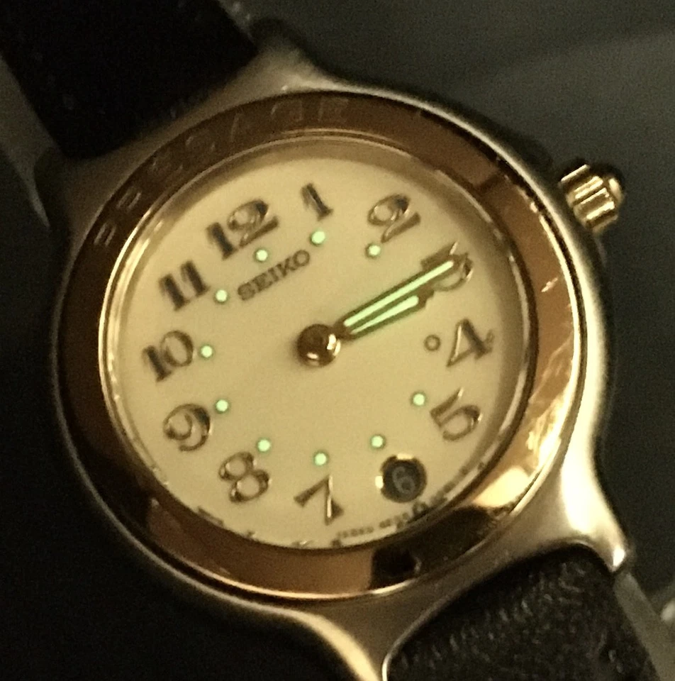 Vtg 1989 N MINT Seiko Presage 3E29-0110 Day Indicator Quartz Womens Watch JAPAN - Image 3 of 4