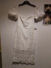 Love Triangle White Lace Dress Size 8 New with Tags