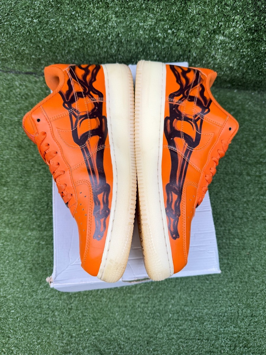 Size 10 - Nike Air Force 1 Low Orange Skeleton 194953526103| eBay