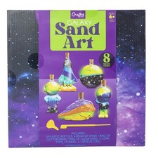 Create Your Own Sand Art Craft DiY Kit 4 Kids  Space Galaxy Stars Bottles HTF 6 