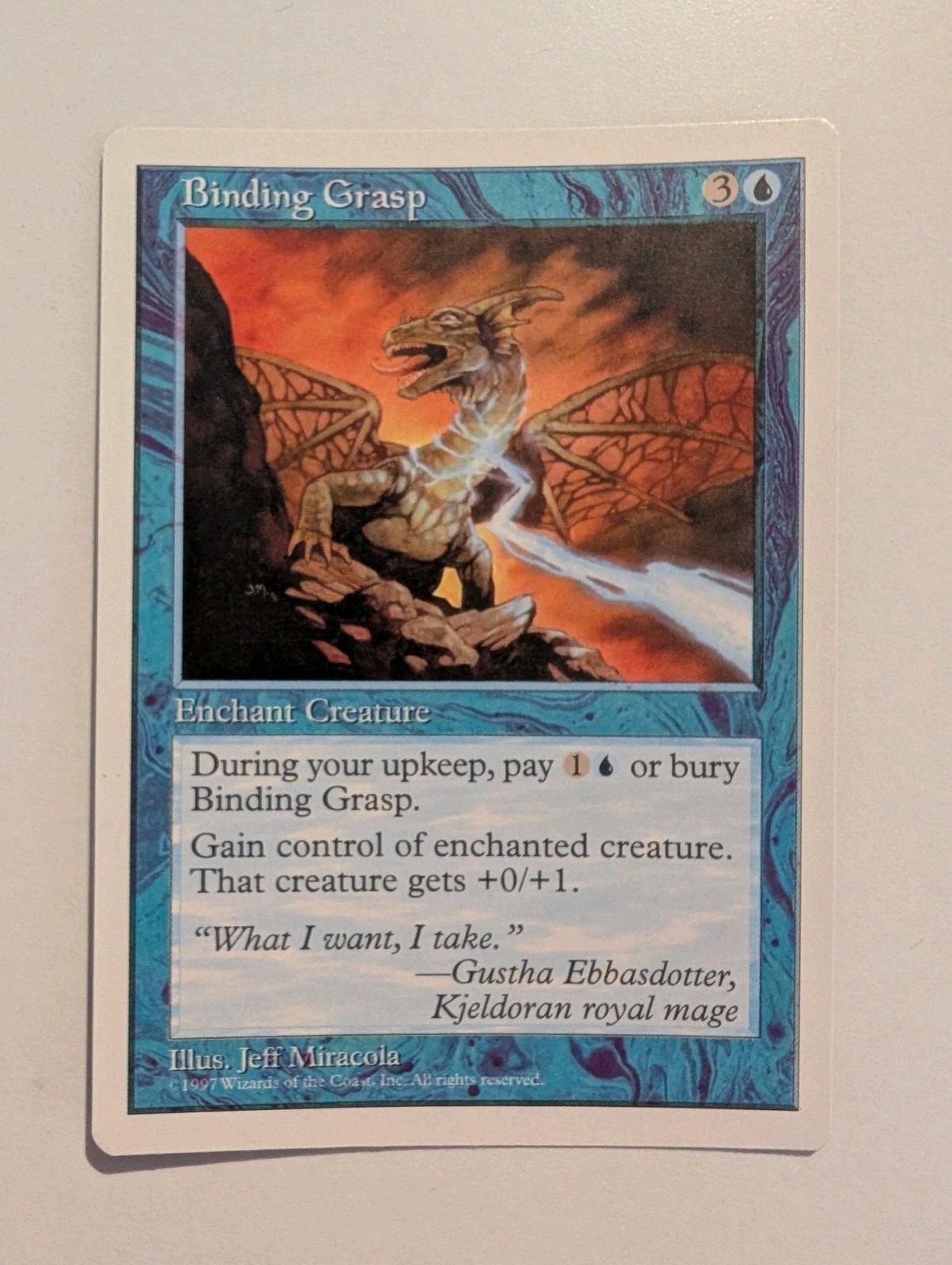 Binding Grasp 5th Fifth Edition MTG Magic The Gathering 1997