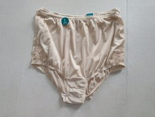 Vanity Fair Perfectly Yours Nylon Briefs Panty 3 Pack sz 3XL Fawn Lace Trim A3