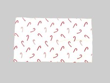 Garnet Hill Candy Cane Flannel King Size Pillowcase Cotton Holiday Christmas