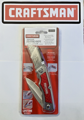 #ad #ad CRAFTSMAN 34705 Twin Blade Folding Utility Knife Red $34.95