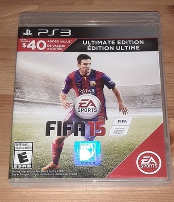 FIFA 15: Ultimate Edition (PlayStation 3  / PS3) Complete with Inserts / Soccer