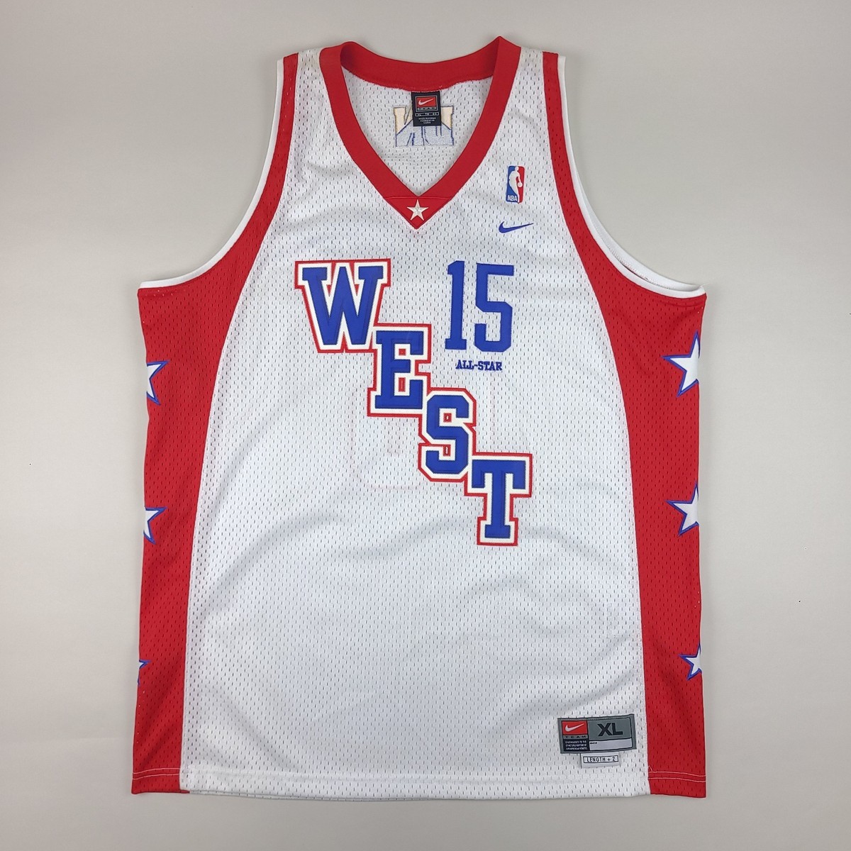Vintage Nike Carmelo Anthony Jersey Mens XL +2 Length All Star West #15 NBA