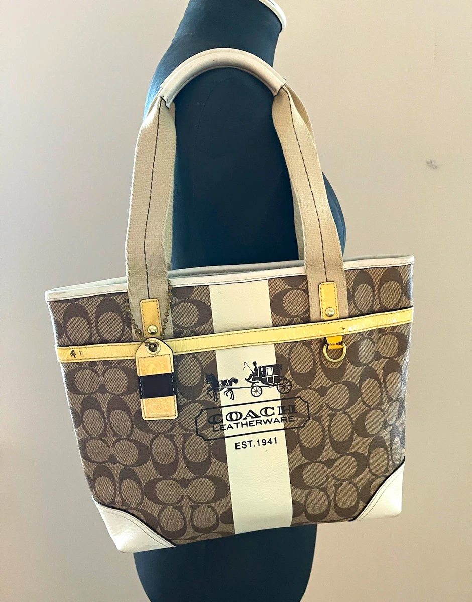 Coach Tote Striped Bags & Handbags for Women for sale | eBay