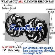 Shroud Electric Fan Fit 1999-13 Chevy Silverado GMC Sierra Yukon Tahoe 1500 2500