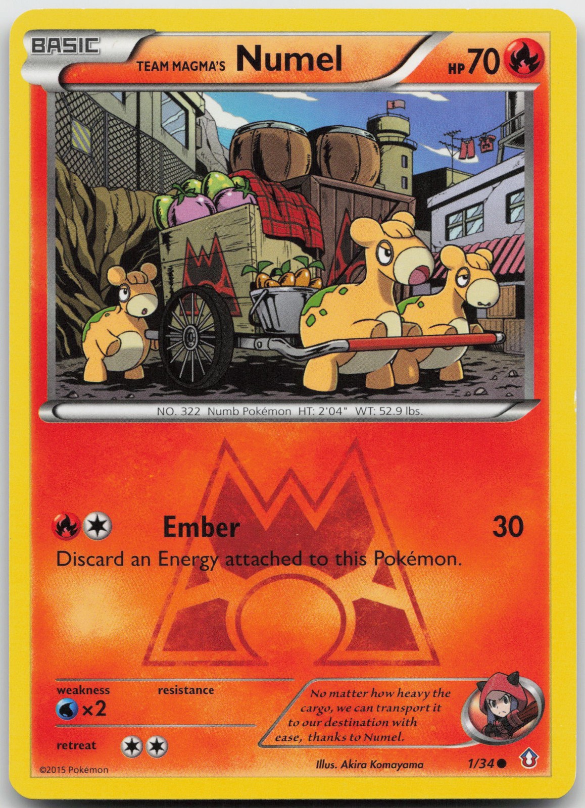 Team Magma's Numel Common Double Crisis 1/34 LP