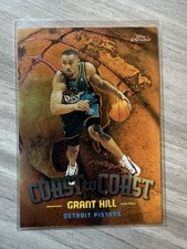 GRANT HILL - 1998-99 TOPPS CHROME COAST TO COAST INSERT CARD #CC4