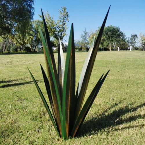 Large Metal Agave Plant Outdoor Decoration Metal Tequila Rustic Sculpture for...