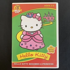 Hello Kitty Becomes a Princess 1987 DVD/DVDROM With Games And Coloring
