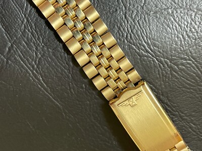Longines NOS 新古品 ヴィンテージ・ストラップ JB Champion 1960s NOS vintage Longines gold band 1 end missing