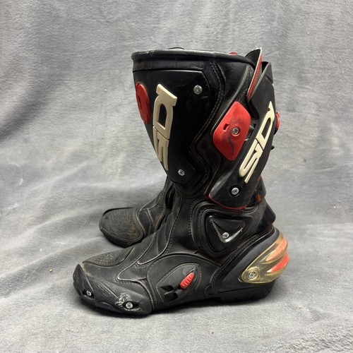 Sidi Vertigo Motorcycle Boots Size US 5.5 Motorbike Biker Racing (Black/Red) - Picture 3 of 7