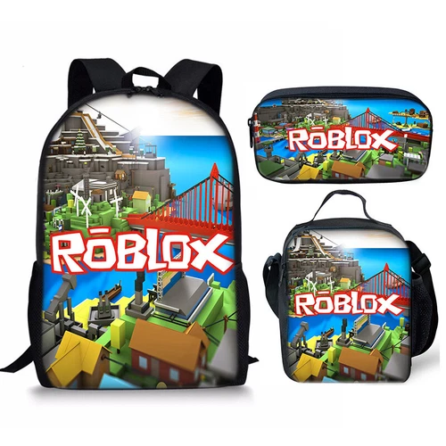 Roblox Game Backpack School Rucksack Shoulder Bag Lunch Bag Pencil Kids Gift new - Picture 20 of 50