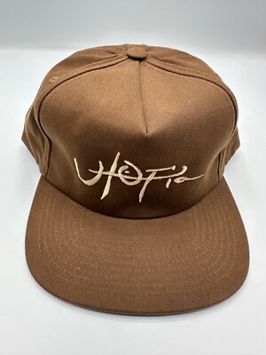 Travis Scott Utopia Logo Embroidered Brown Graphic Snapback Hat Cap One Size